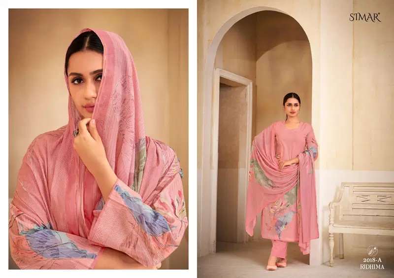 Ridhima By Glossy Lawn Cotton Printed Dress Material Wholesale In India